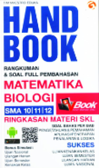 Handbook: Rangkuman & soal full pembahasan matematika Biologi