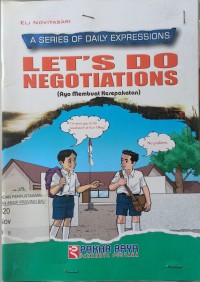 Lets Do Negotiations - Ayo Membuat Kesepakatan